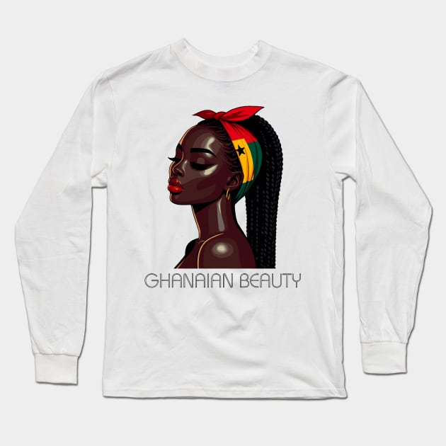 Ghanaian Beauty Long Sleeve T-Shirt by Graceful Designs